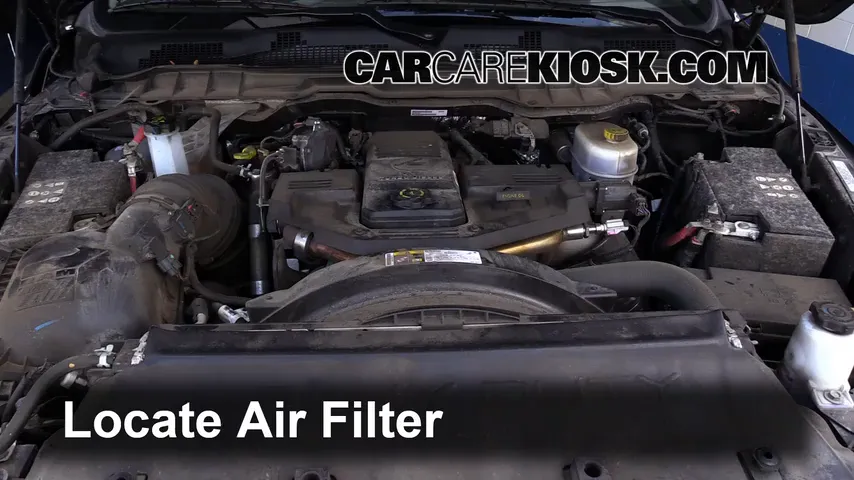 2015 Ram 2500 Laramie 6.7L 6 Cyl. Turbo Diesel Crew Cab Pickup (4 Door) Air Filter (Engine) Replace